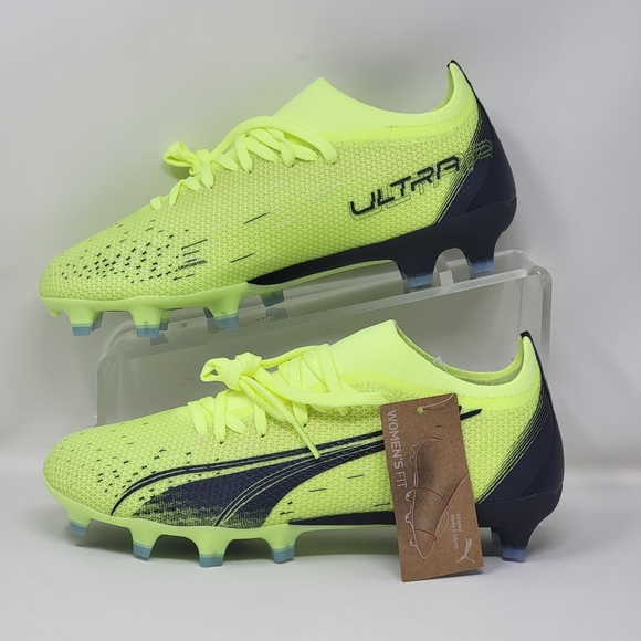 Puma Ultra Match FG/AG Lace-Up Green Womens Sz Multi Soccer Cleats 106905 01 New - Picture 3 of 13